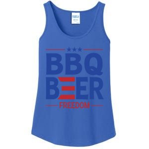 Bbq Beer Freedom Funny America 2020 Proud American Gift Ladies Essential Tank