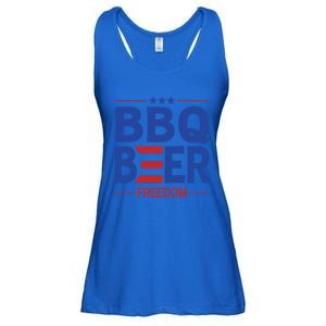 Bbq Beer Freedom Funny America 2020 Proud American Gift Ladies Essential Flowy Tank