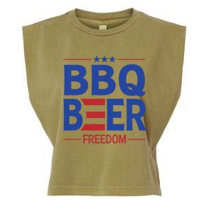 Bbq Beer Freedom Funny America 2020 Proud American Gift Garment-Dyed Women's Muscle Tee