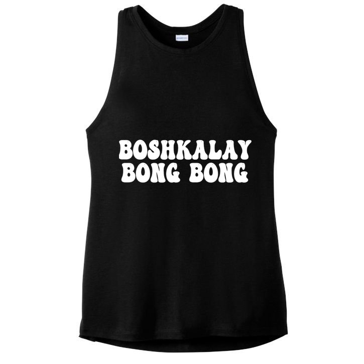 Boshkalay Bongbong Funny Boshkalay Bongbong Ladies PosiCharge Tri-Blend Wicking Tank