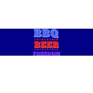 Bbq Beer Freedom For American Usa Party Great Gift Bumper Sticker