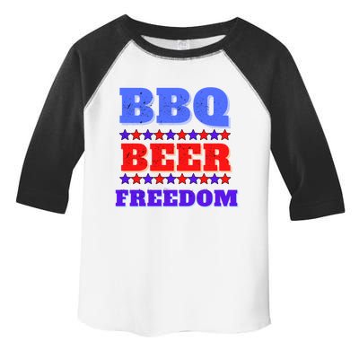 Bbq Beer Freedom For American Usa Party Great Gift Toddler Fine Jersey T-Shirt