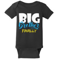 Big Brother Finally Pregnancy Announcement Baby Shower Baby Bodysuit