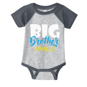 Big Brother Finally Pregnancy Announcement Baby Shower Infant Baby Jersey Bodysuit