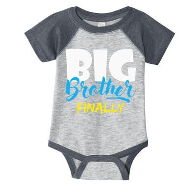 Big Brother Finally Pregnancy Announcement Baby Shower Infant Baby Jersey Bodysuit