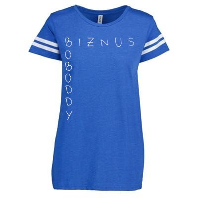 Boboddy Biznus. Funny Acronym Enza Ladies Jersey Football T-Shirt