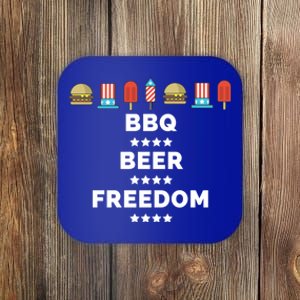 Bbq Beer Freedom Gift Coaster