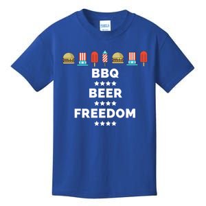 Bbq Beer Freedom Gift Kids T-Shirt