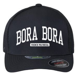 Bora Bora French Polynesia College University Style Flexfit Unipanel Trucker Cap