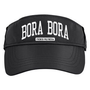 Bora Bora French Polynesia College University Style Adult Drive Performance Visor