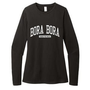 Bora Bora French Polynesia College University Style Womens CVC Long Sleeve Shirt