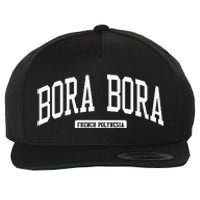 Bora Bora French Polynesia College University Style Wool Snapback Cap