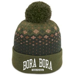 Bora Bora French Polynesia College University Style The Baniff Cuffed Pom Beanie