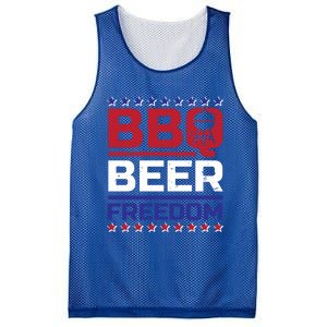 Bbq Beer Freedom Grilling Alcohol Gift Funny Gift Mesh Reversible Basketball Jersey Tank