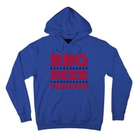 Bbq Beer Freedom Usa Red White And Blue Patriotic Gift Hoodie