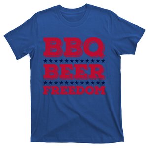 Bbq Beer Freedom Usa Red White And Blue Patriotic Gift T-Shirt