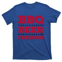 Bbq Beer Freedom Usa Red White And Blue Patriotic Gift T-Shirt