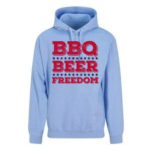 Bbq Beer Freedom Usa Red White And Blue Patriotic Gift Unisex Surf Hoodie