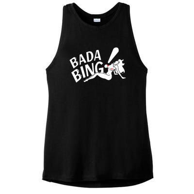 Bada Bing Funny Ladies PosiCharge Tri-Blend Wicking Tank