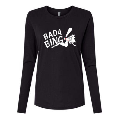 Bada Bing Funny Womens Cotton Relaxed Long Sleeve T-Shirt