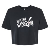 Bada Bing Funny Bella+Canvas Jersey Crop Tee