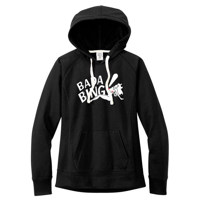 Bada Bing Funny Women's Fleece Hoodie