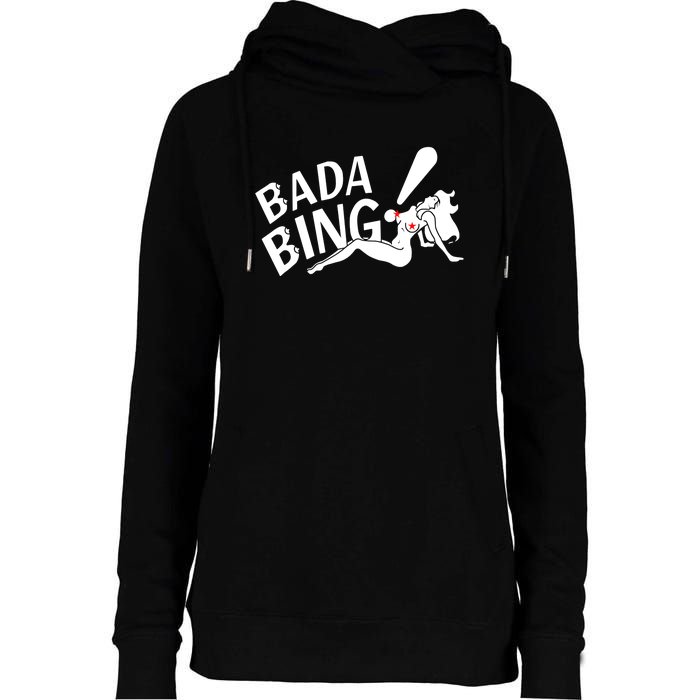 Bada Bing Funny Womens Funnel Neck Pullover Hood