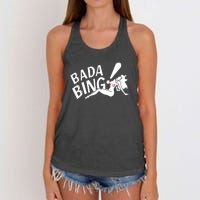 Bada Bing Funny Women's Knotted Racerback Tank