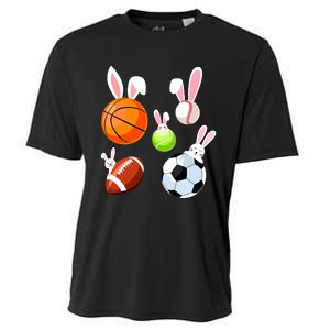 Basketball Baseball Football Soccer Sports Easter Bunny Cooling Performance Crew T-Shirt