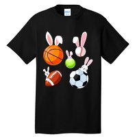 Basketball Baseball Football Soccer Sports Easter Bunny Tall T-Shirt