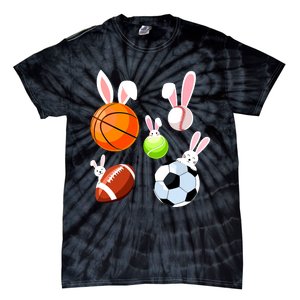 Basketball Baseball Football Soccer Sports Easter Bunny Tie-Dye T-Shirt