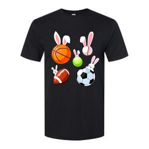 Basketball Baseball Football Soccer Sports Easter Bunny Softstyle CVC T-Shirt