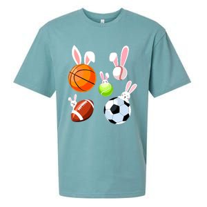 Basketball Baseball Football Soccer Sports Easter Bunny Sueded Cloud Jersey T-Shirt