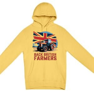 Back British Farmers Uk Farmers Protest Premium Pullover Hoodie