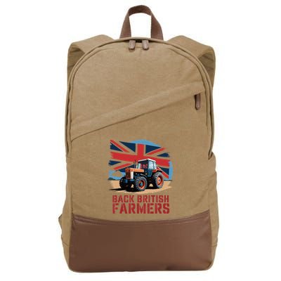 Back British Farmers Uk Farmers Protest Cotton Canvas Backpack