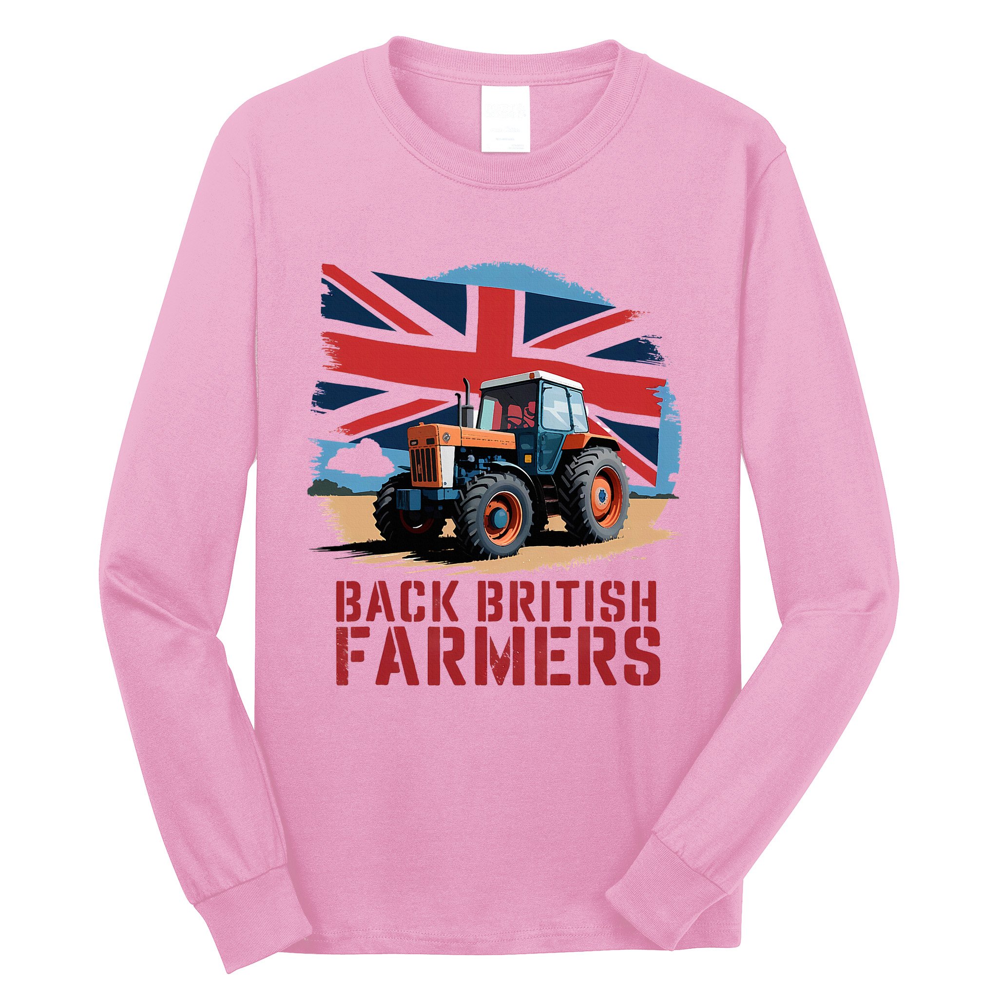 Back British Farmers Uk Farmers Protest Long Sleeve Shirt