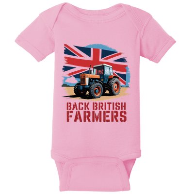Back British Farmers Uk Farmers Protest Baby Bodysuit