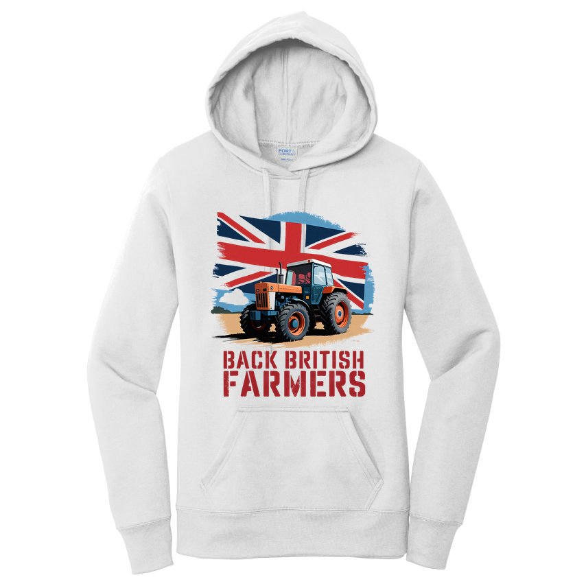 Back British Farmers Uk Farmers Protest Women's Pullover Hoodie