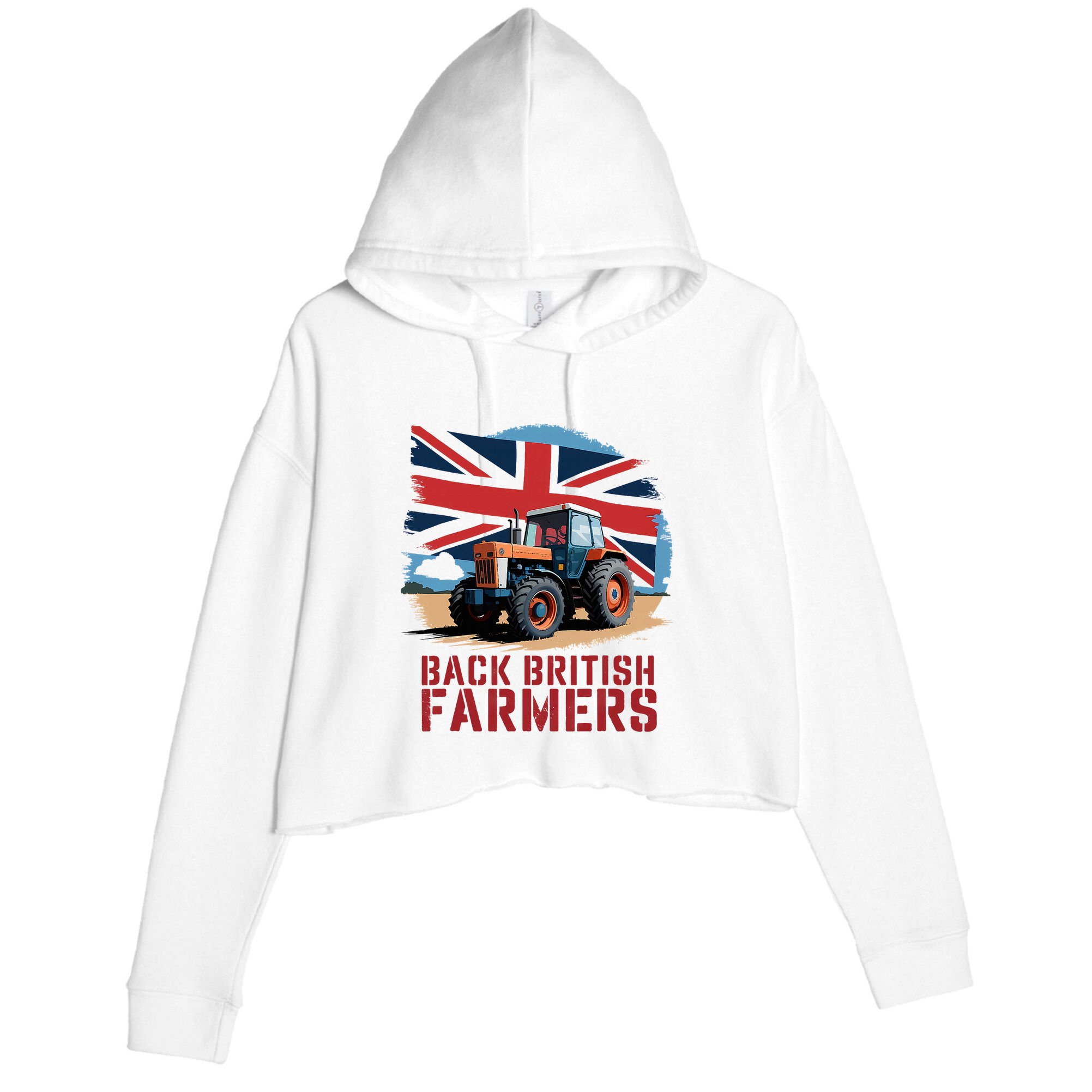 Back British Farmers Uk Farmers Protest Crop Fleece Hoodie