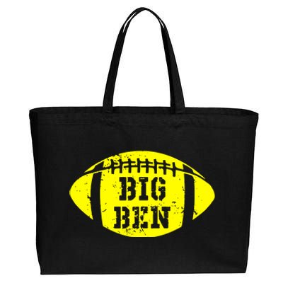 Big Ben Football Cotton Canvas Jumbo Tote