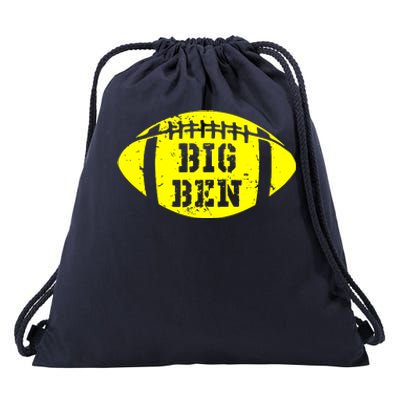 Big Ben Football Drawstring Bag