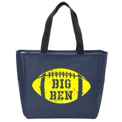 Big Ben Football Zip Tote Bag