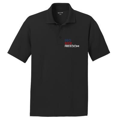 Bbq Beer Freedom 4th Of July Tee Gift PosiCharge RacerMesh Polo