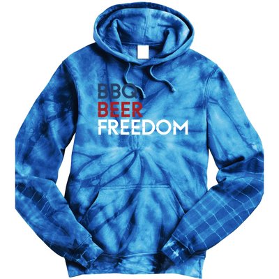 Bbq Beer Freedom 4th Of July Tee Gift Tie Dye Hoodie