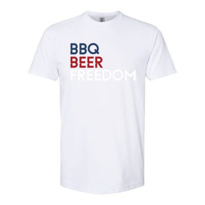 Bbq Beer Freedom 4th Of July Tee Gift Softstyle® CVC T-Shirt