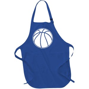 Black Basketball Funny Gift Basketball Gift Full-Length Apron With Pockets