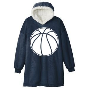 Black Basketball Funny Gift Basketball Gift Hooded Wearable Blanket