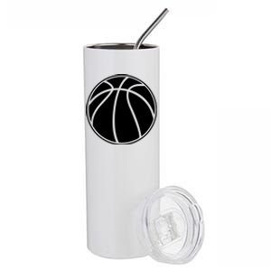 Black Basketball Funny Gift Basketball Gift Stainless Steel Tumbler