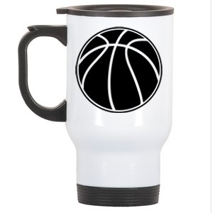 Black Basketball Funny Gift Basketball Gift Stainless Steel Travel Mug