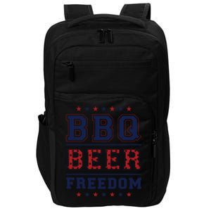 Bbq Beer Freedom Gift Impact Tech Backpack